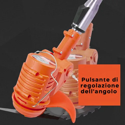 Testa di taglio con il pulsante di regolazione dell’angolo